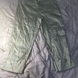 Intro. Navy Stretch Pants Wide Cuff Size 8